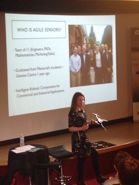 Holly Hill from Agile Sensor Technologies showcases local ocean technology development.